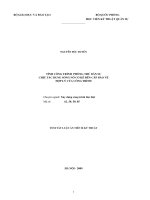 Tính công trình phòng thủ dân sự chịu tác dụng sóng nổ có kể đến cấp bảo vệ hợp lý của công trình