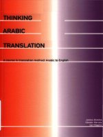 18 thinking arabic translation a course in translation method arabic to english