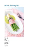 Ham cuốn măng tây pot