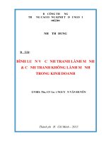 Bình luận khoa học về cạnh tranh không lành mạnh