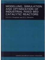modelling  simulation and optimization of industrial fixed bed catalytic reactors topics in chemical engineering