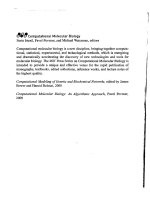 computational molecular biology an algorithmic approach - pavel a. pevzner