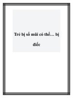 Trẻ bị sổ mũi có thể… bị điếc pot