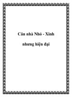Căn nhà Nhỏ - Xinh nhưng hiện đại pot