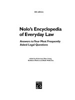 encyclopedia of everyday law 4th (2002)
