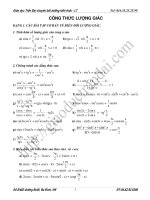 Công thức lượng giác