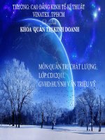 QUẢN LÝ CHẤT LƯỢNG SẢN PHẨM