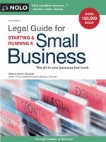 legal guide for starting and running a small business 12th (2011)