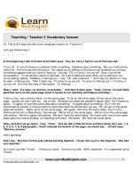 teaching-teacher 2 vocabulary