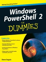 windows powershell 2 for dummies (isbn - 0470371986)
