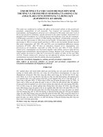 ẢNH HƯỞNG CỦA VIỆC GIẢM ĐỘ MẶN ĐẾN SINH TRƯỞNG VÀ THÀNH PHẦN SINH HÓA CỦA RONG CÂU (GRACILARIA TENUISTIPITATA) VÀ RONG SỤN (KAPAPHYCUS ALVAREZII) docx