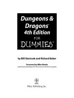 dungeons and dragons 4th edition for dummies