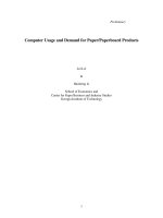 Computer Usage and Demand for Paper/Paperboard Products potx