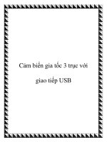 Cảm biến gia tốc 3 trục với giao tiếp USB docx