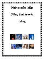 Những mẫu thiệp Giáng Sinh truyền thống pptx