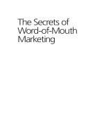 The Secrets of Word-of-Mouth Marketing