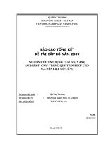 Nghiên cứu ứng dụng giai đoạn PO (peroxyt oxy) trong quy trình ECF cho nguyên liệu gỗ cứng