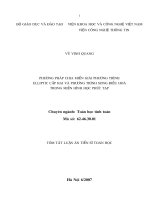 Phương pháp chia miền giải phương trình elliptic cấp hai và phương trình song điều hoà trong miền hình học phức tạp