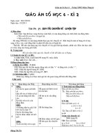 Giáo án bồi dưỡng Số học 6 tham khảo