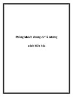 Phòng khách chung cư và những cách biến hóa pptx