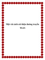 Một vài cách cải thiện đường truyền Wi-Fi pot