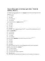 Tìm từ đồng nghĩa với từ được gạch chân - Trình độ TOEFL, Bài số 2 pdf