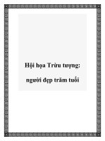 Hội họa Trừu tượng: người đẹp trăm tuổi ppt