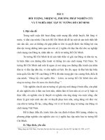 Bài 1  đối tượng, nhiệm vụ, phương pháo nghiên cứu TT HCM