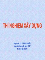 Bài giảng thí nghiệm xây dựng