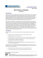 project management - best practices in workflow