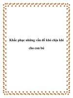 Khắc phục những vấn đề khó chịu khi cho con bú docx