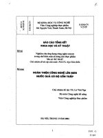 Nghiên cứu ứng dụng công nghệ enzym trong chế biến một số nông sản thực phẩm  ĐTN  hoàn thiện công nghệ lên men nước quả có độ cồn thấp