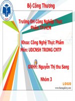 Báo cáo ứng dụng công nghệ sinh học trong công nghệ sản xuất bia