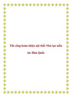 Thi công hoàn thiện nội thất Nhà tạo mẫu tóc Hàn Quốc pot