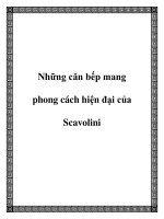 Những căn bếp mang phong cách hiện đại của Scavolini docx