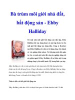 Bà trùm môi giới nhà đất, bất động sản - Ebby Halliday pptx