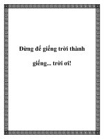 Đừng để giếng trời thành giếng... trời ơi! doc