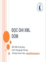 Giáo án - Bài giảng: ĐỌC GHI XML DOM