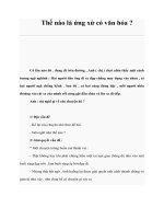 Thế nào là ứng xử có văn hóa ? doc