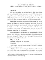 tư tưởng hồ chí minh về vấn đề dân tộc và cách mạng giải phóng dân tộc