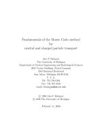 Fundamentals of the monte carlo method for neutral and charged particle transport