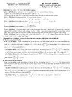 ĐÁP ÁN VÀ ĐỀ THI THỬ ĐẠI HỌC - TRƯỜNG THPT NGUYỄN HUỆ - ĐẮK LẮK - ĐỀ SỐ 160 doc