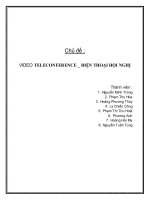 tiểu luận video teleconference   điện thoại hội nghị