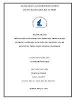 tiểu luận tìm hiểu và liên hệ các nguyên lý giải quyết vấn đề được dùng trong mạng xã hội ảo facebook
