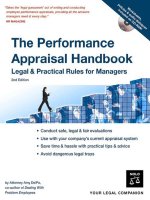 the performance appraisal handbook, legal and practical rules for managers 2nd (2007)