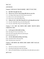 nghiên cứu khái quát về điều khiển máy tiện, thiết kế chương trình điều khiển truyền động chính hệ truyền động  F- Đ