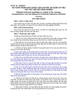 an toàn trong bảo quản, vận chuyển, sử dụng và tiêu hủy vật liệu nổ công nghiệp national technical regulation on safety in the storage, transportation, use and disposal of indust