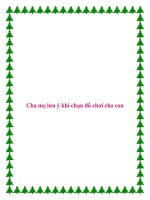 Cha mẹ lưu ý khi chọn đồ chơi cho con docx