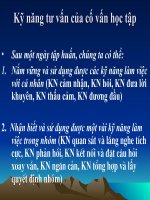 kỹ năng tư vấn của cố vấn học tập