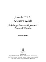 joomla! 1.6 [electronic resource] a user's guide building a successful joomla! powered website